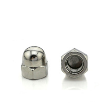 M8 Stainless steel 304 316 dome nut din917 Hexagon dome Nuts,Low Type White zinc-plated